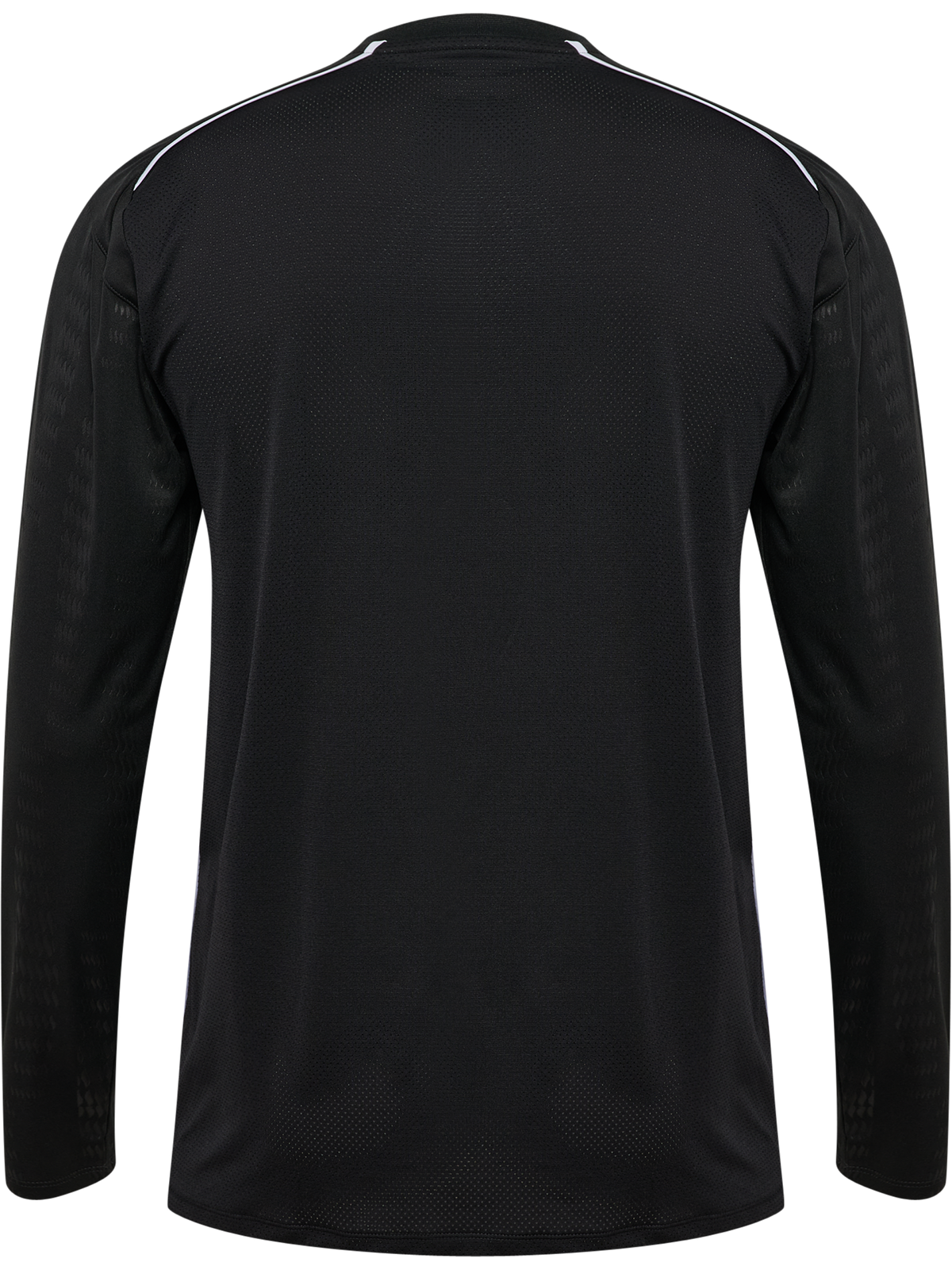 Hummel 2026 long-sleeve referee shirt in black, back view