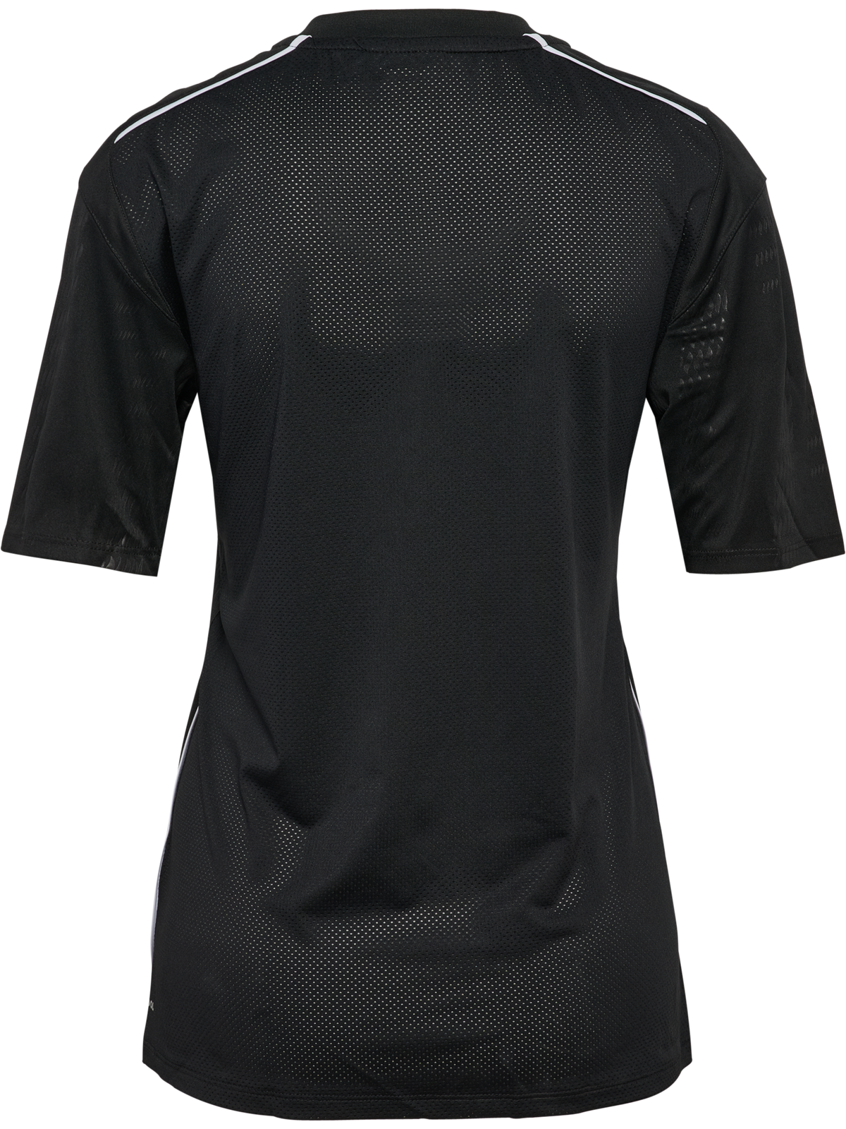 Hummel 2026 women's short-sleeve referee shirt in black, back view