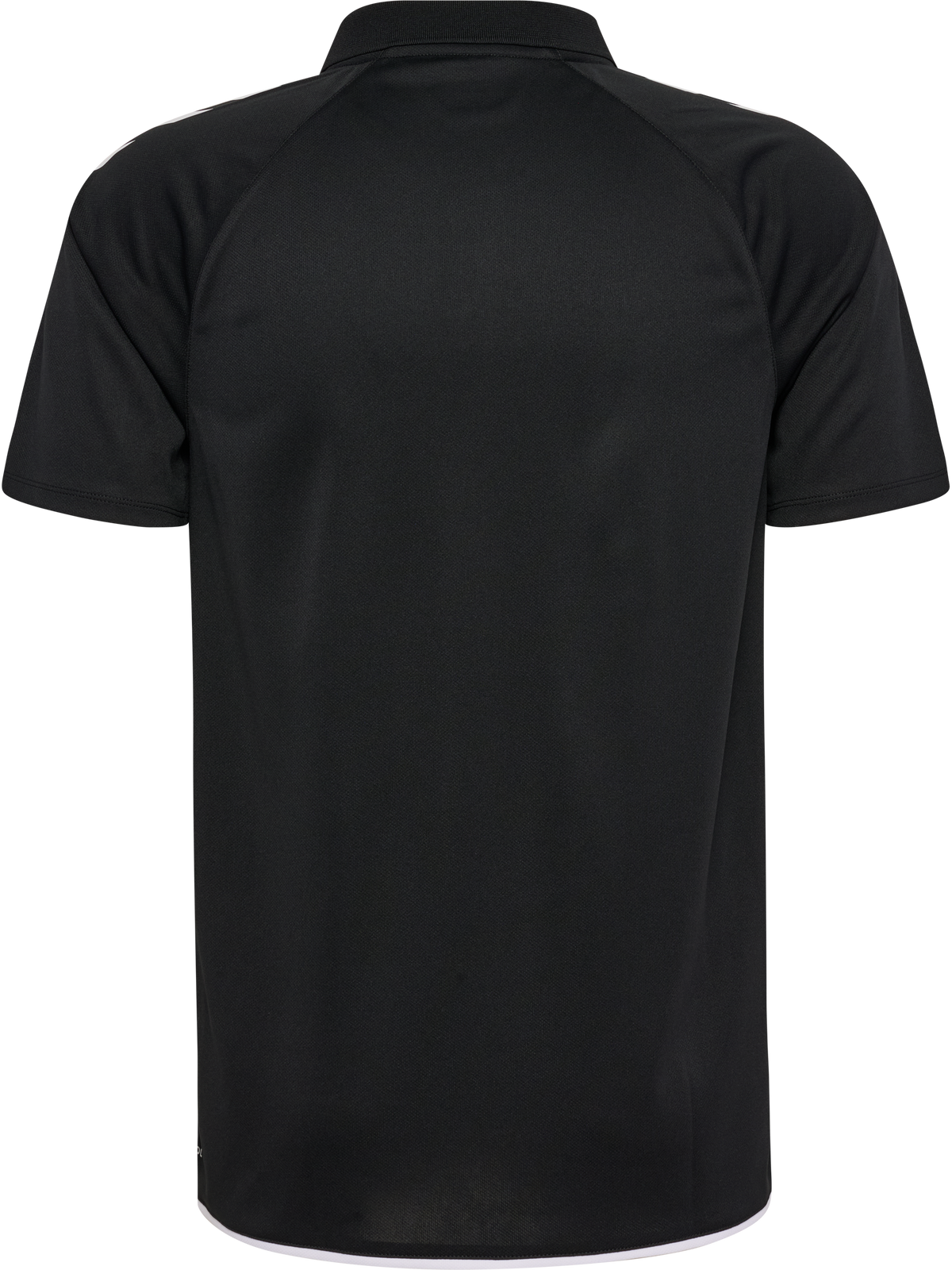 Hummel 2026/28 black referee polo shirt, back view