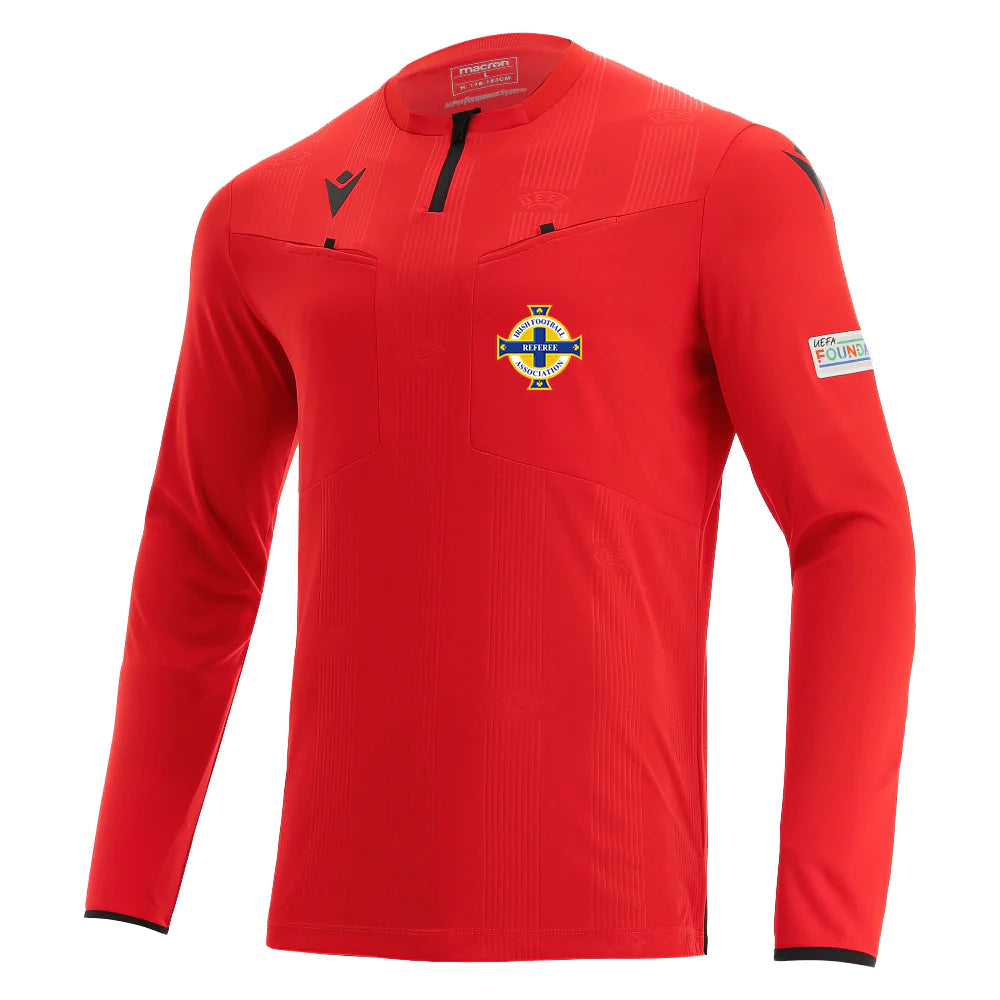 IFA Referee 23/24 Official Match Shirt Red Long Sleeve - A&H International