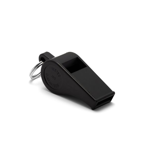 ACME Thunderer 660 black metal-free plastic referee whistle with ring