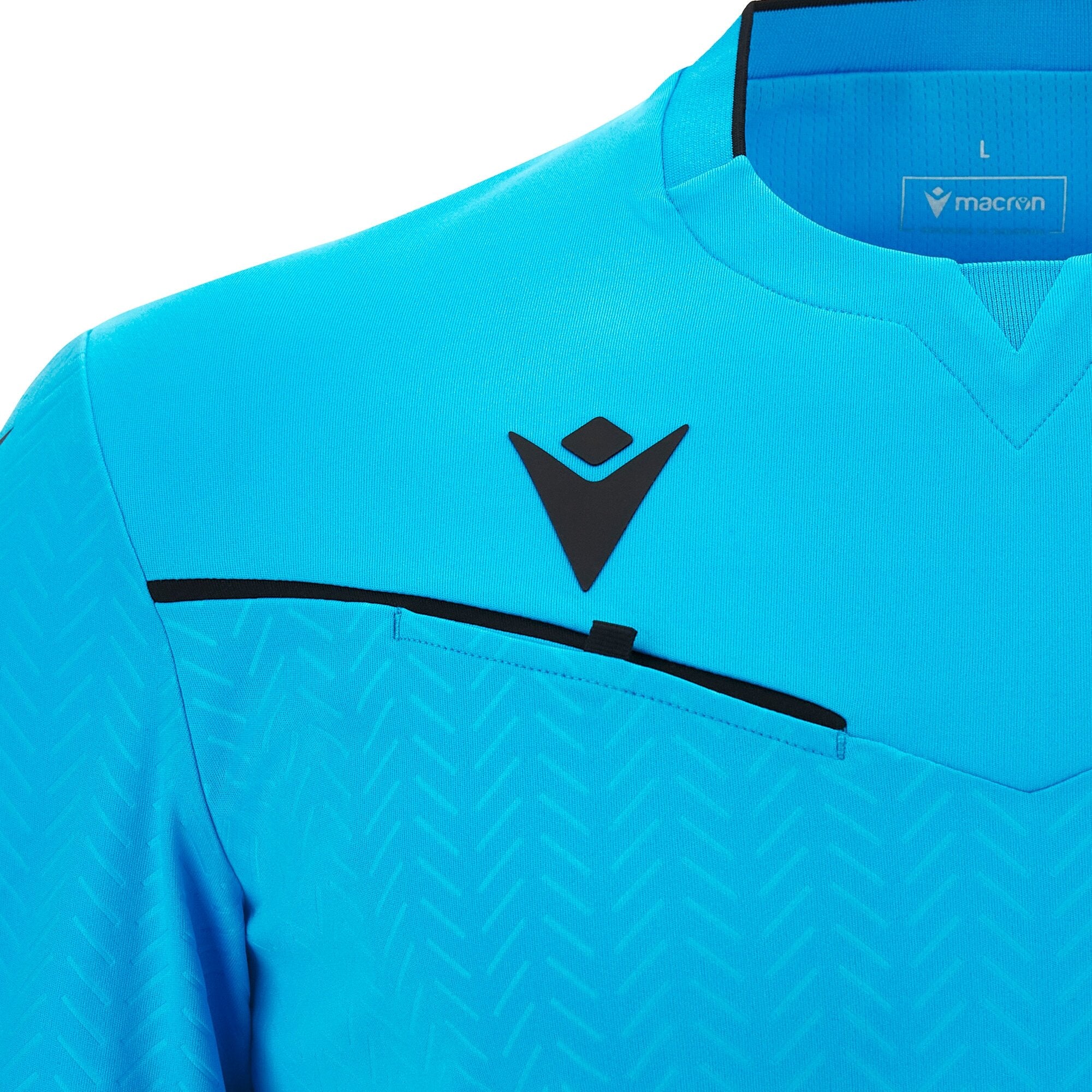 Macron Ponnet Referee Shirt S/S Blue