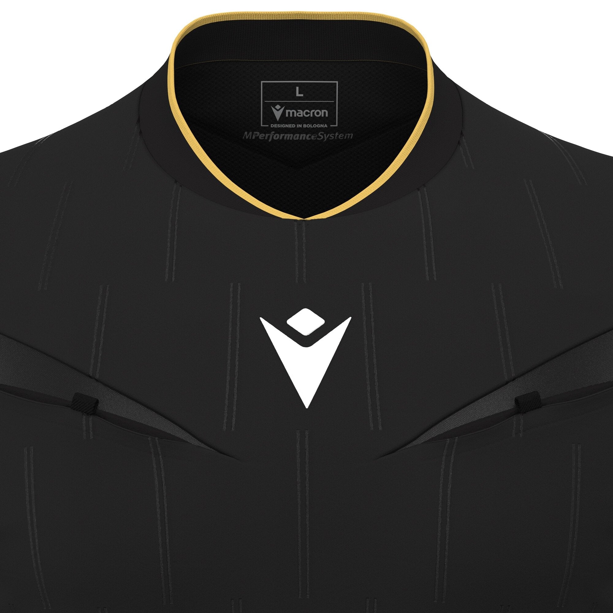 Macron Mendez Referee Shirt L/S Black