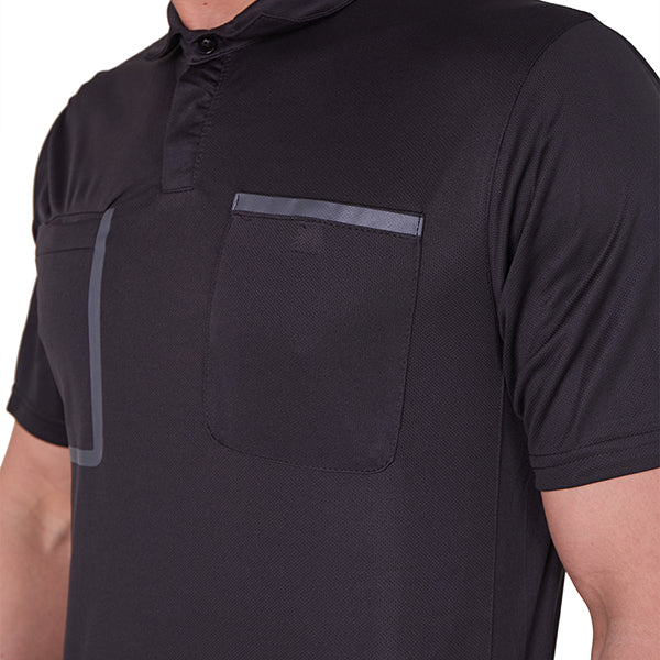 A&H Referee Shirt S/S Black