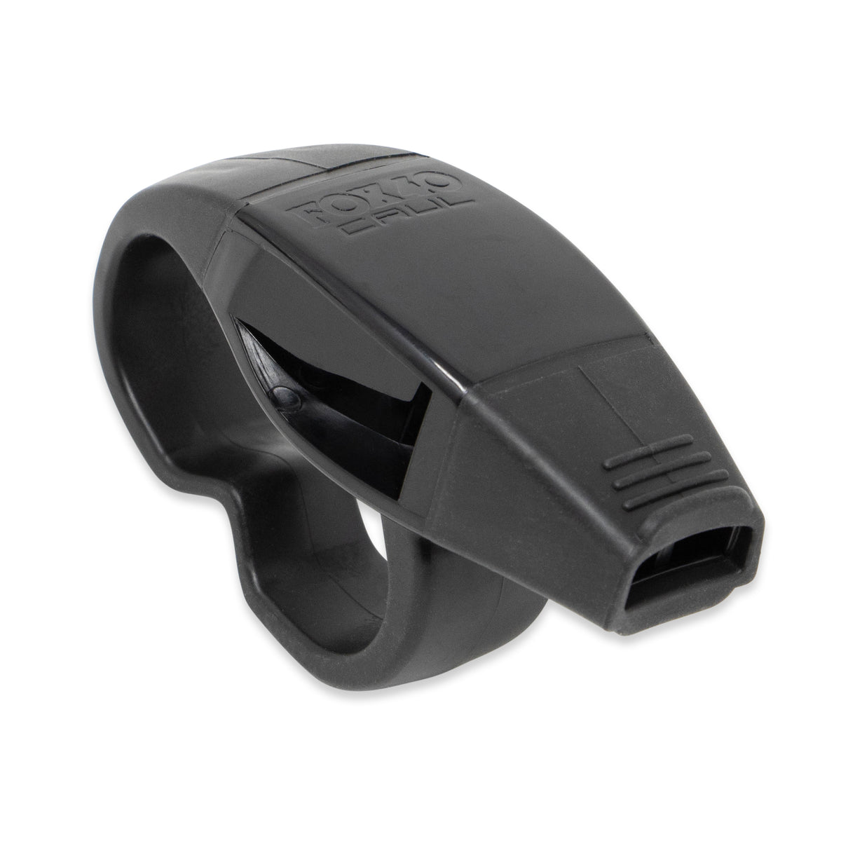 Fox 40 Caul CMG finger-grip referee whistle in black