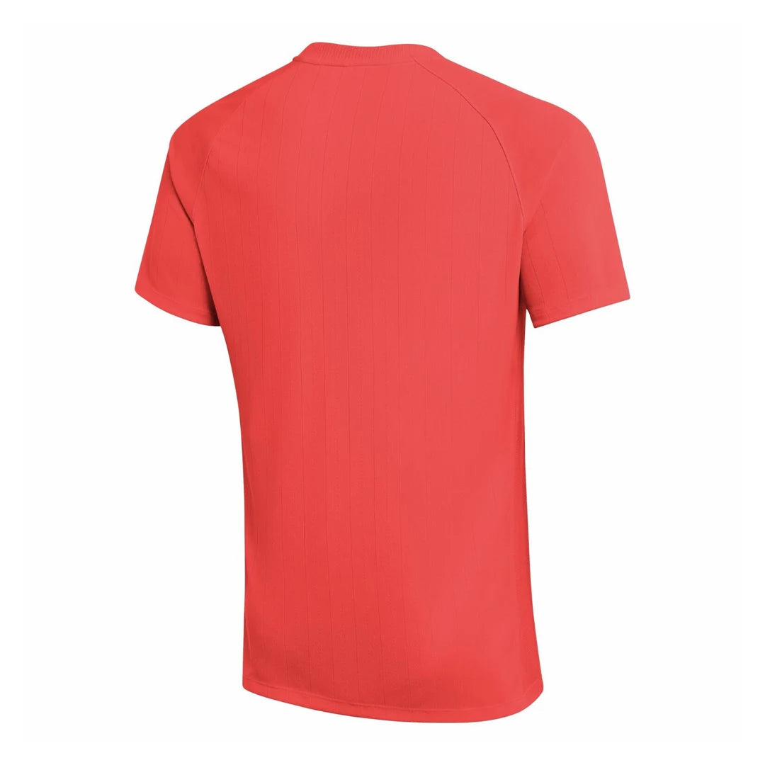 Nike 2026 short-sleeve referee shirt in Bright Crimson, back view