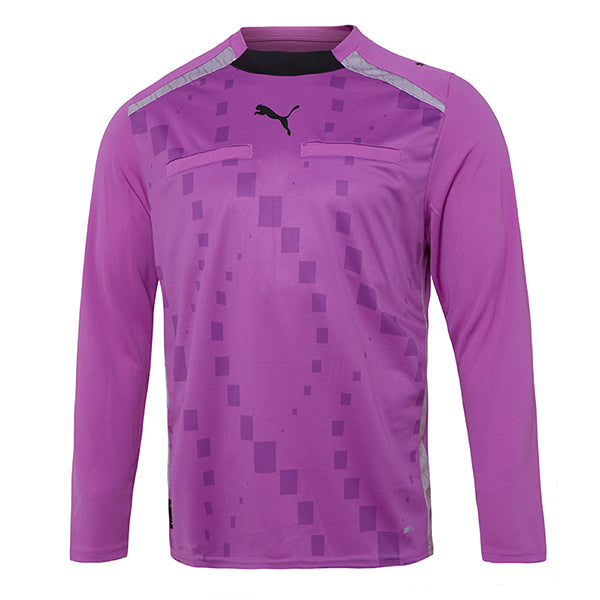 Puma Pro DNA long-sleeve referee shirt in Wild Berry, front view