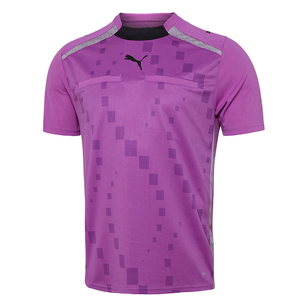 Puma Pro DNA short-sleeve referee shirt in Wild Berry, front view