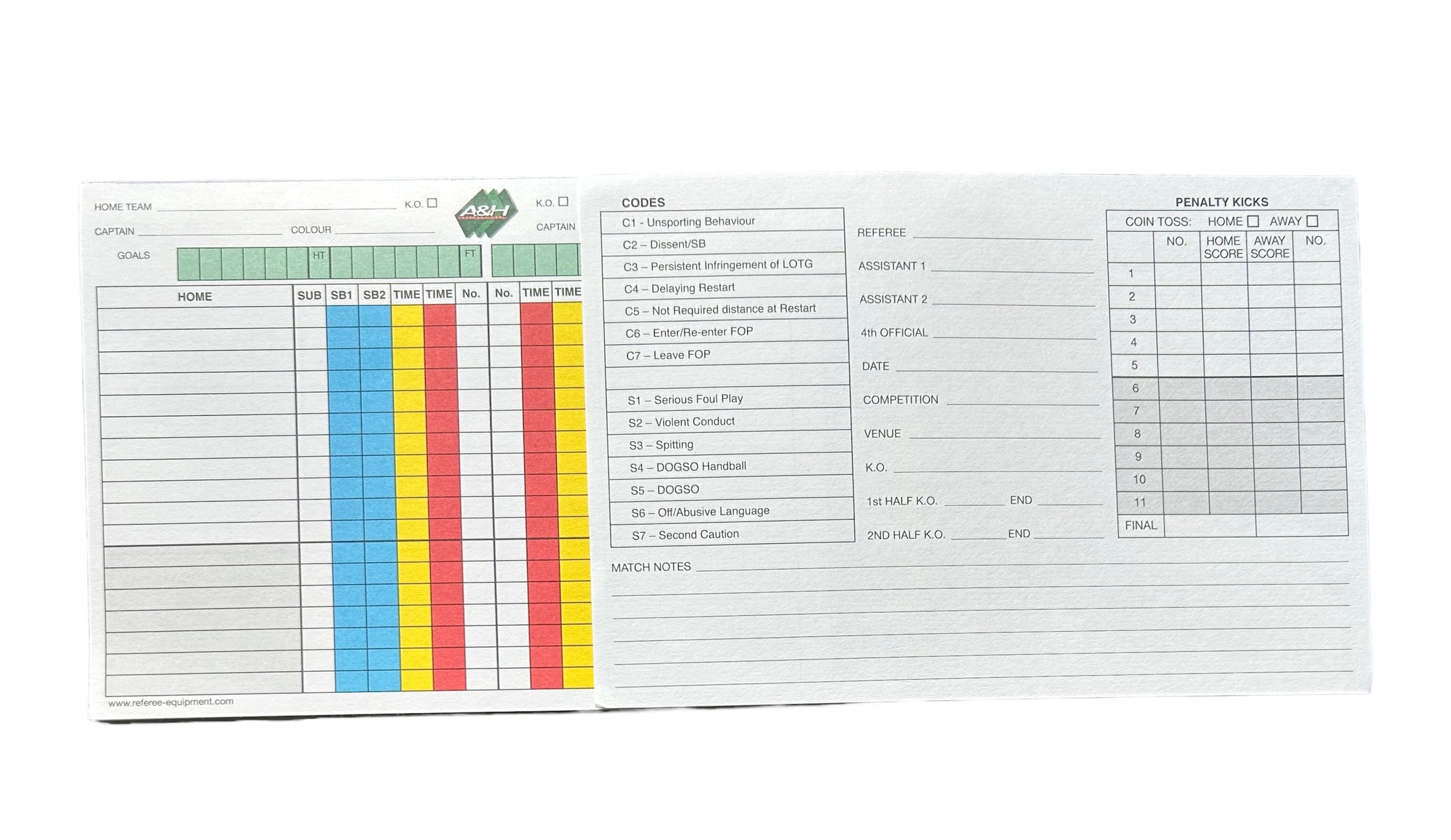 A&H Sinbin Match Pads - A&H International