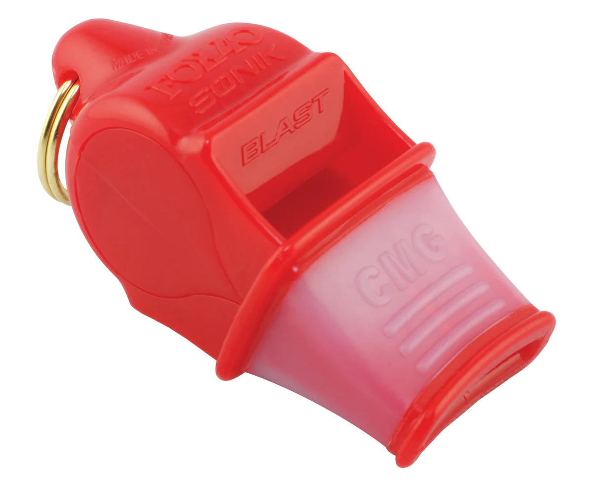 Fox 40 Sonik Blast CMG referee whistle in red