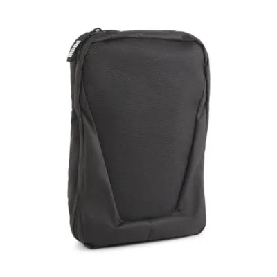 Puma black accessory bag, back view