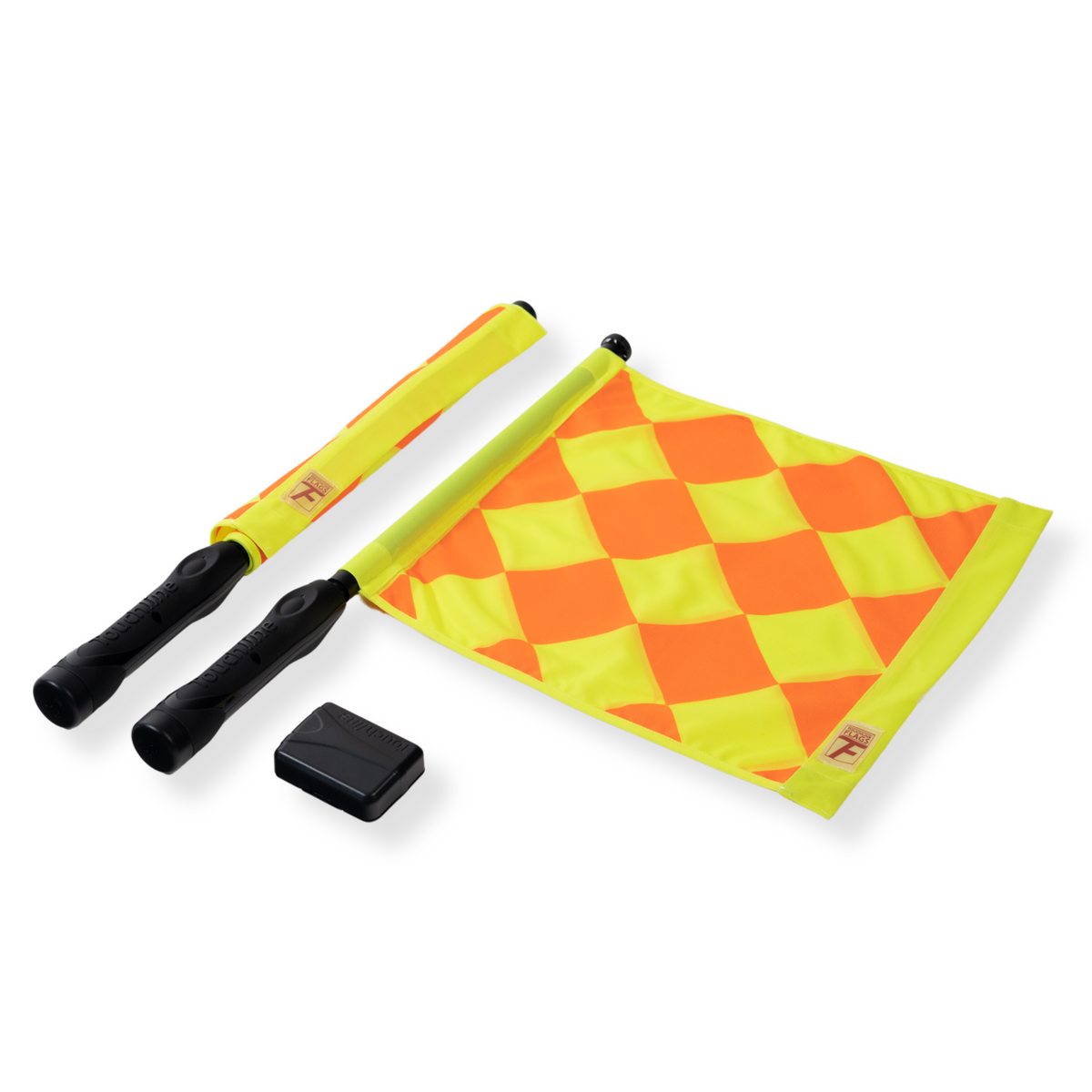 Touchline PowerFlags XL Continental-style chequered flags with receiver units