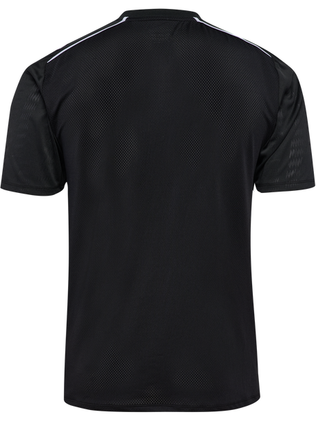 Hummel 2026 short-sleeve referee shirt in black, back view