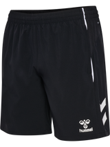 Hummel 2026 black referee shorts, front view