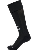 Hummel 2026 black referee socks, side view