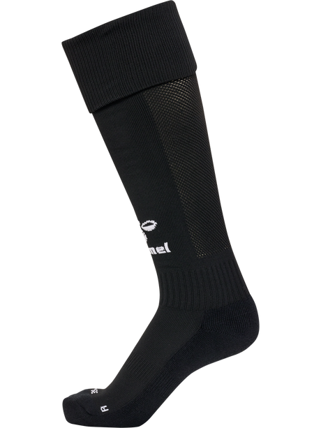 Hummel 2026 black referee socks, side view