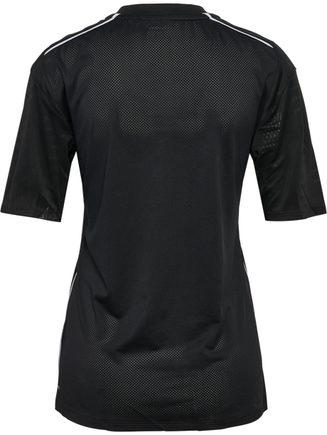 Hummel 2026 women's short-sleeve referee shirt in black, back view
