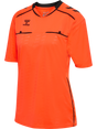 Hummel 2026 women's short-sleeve referee shirt in orange, front view