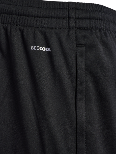 Close-up of the waistband on black Hummel referee training pants