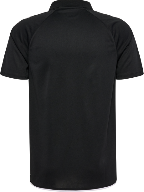 Hummel 2026/28 black referee polo shirt, back view