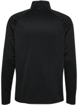 Hummel 2026/28 black referee 1/4-zip midlayer, back view