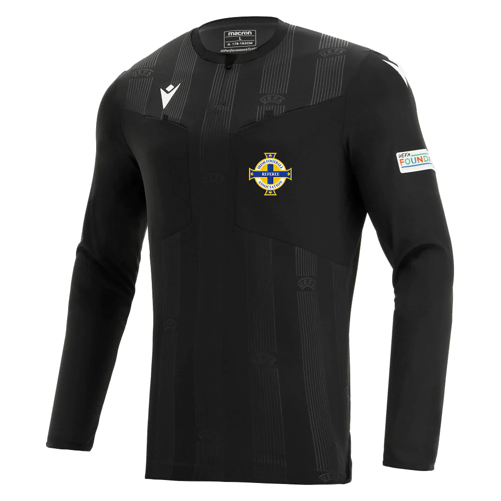 IFA Referee 23/24 Official Match Shirt Black Long Sleeve - A&H International