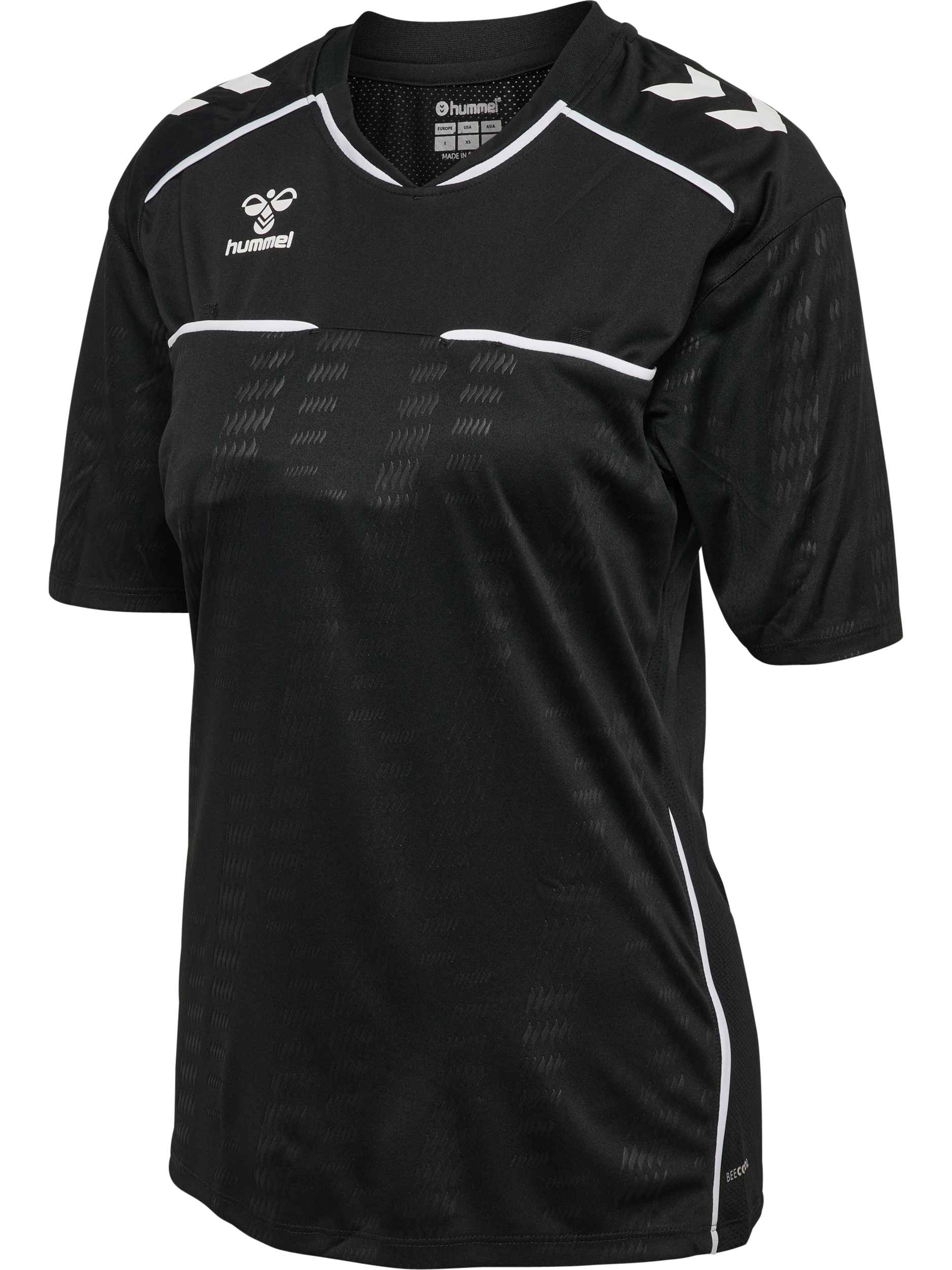 2026 Hummel Womens Referee Shirt S/S Black
