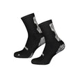 Pair of Precision black grip socks with patterned grip panels
