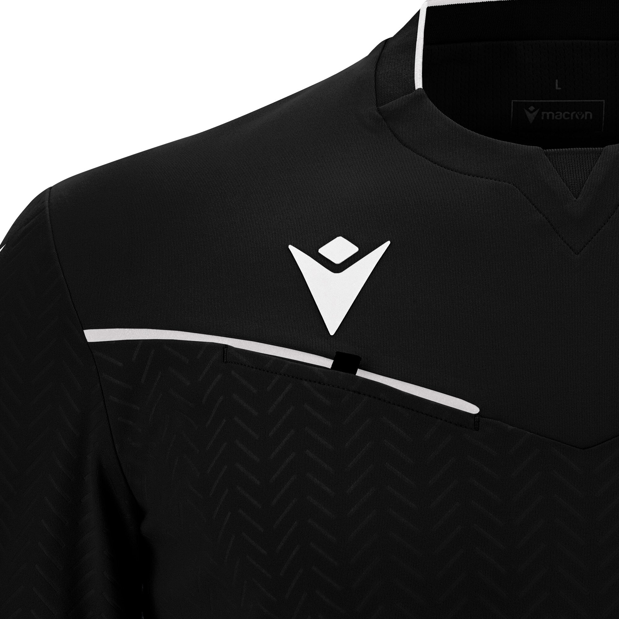 Macron Ponnet Referee Shirt S/S Black