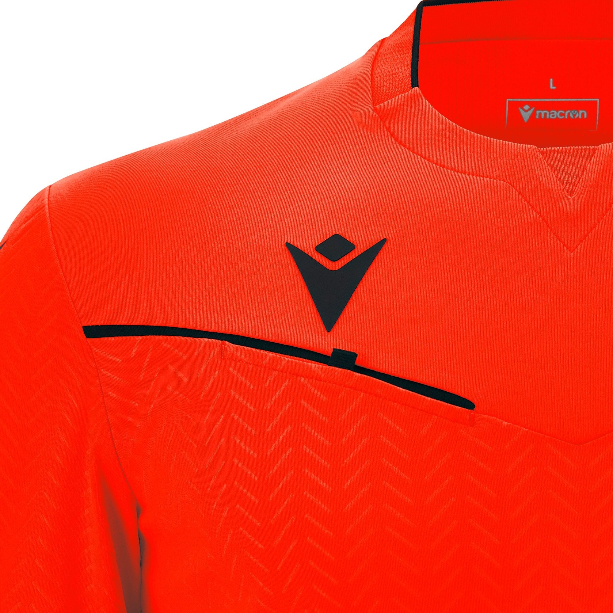Macron Ponnet Referee Shirt S/S Orange/Red