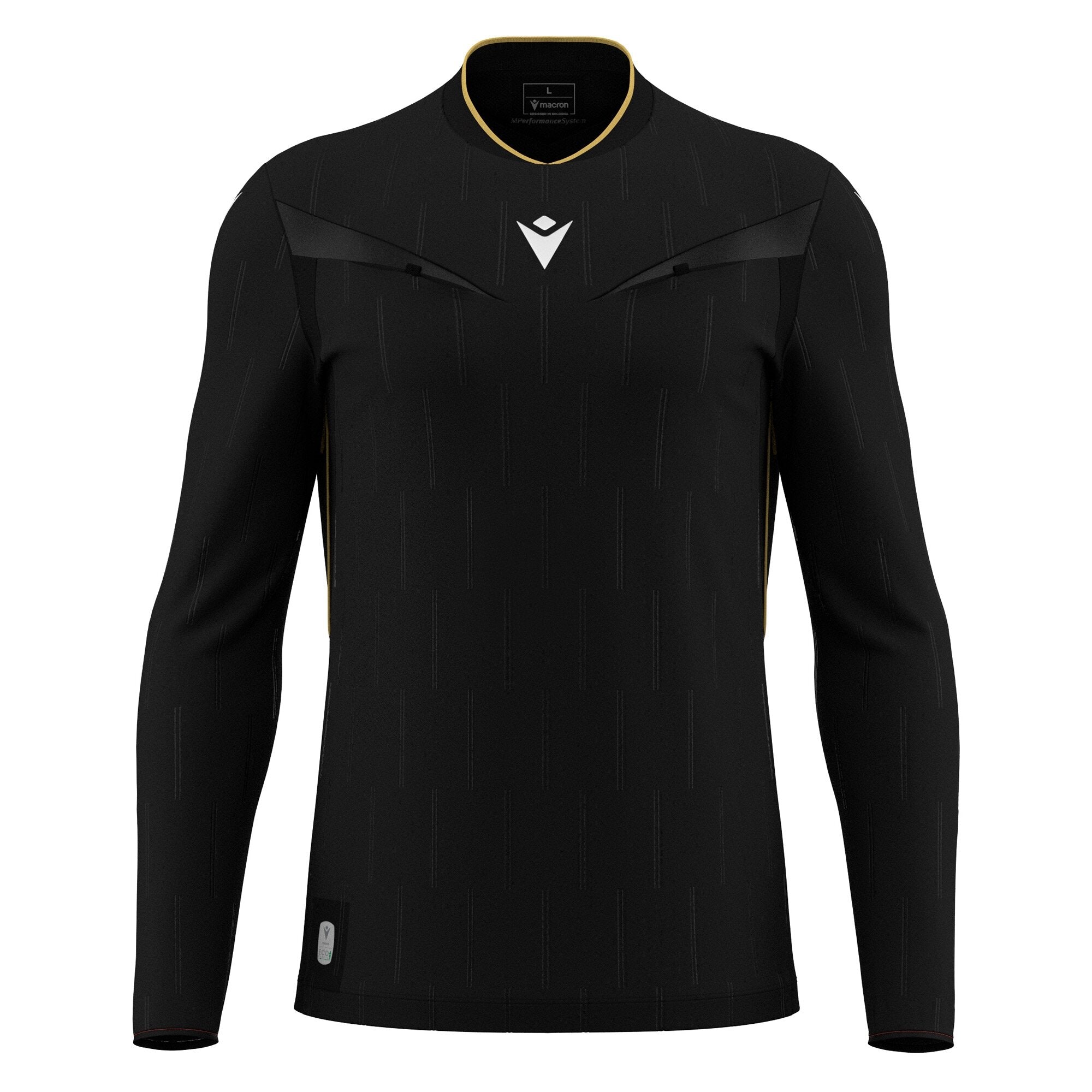 Macron Mendez Referee Shirt L/S Black