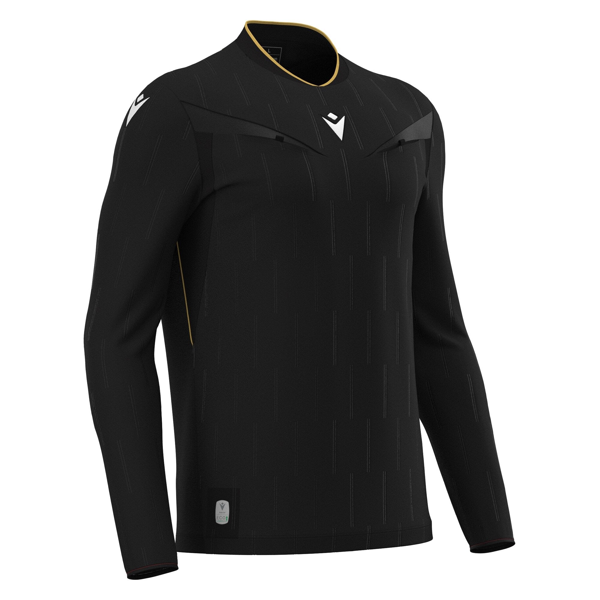 Macron Mendez Referee Shirt L/S Black