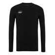 A&H black long-sleeve referee baselayer with small A&H logo, front view