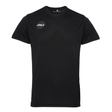 A&H black referee training top with small A&H logo, front view
