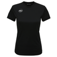 A&H women's black referee training top with small A&H logo, front view