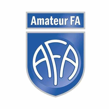 Amateur FA referee badge: white AFA lettering on a blue shield