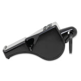 Fox 40 Classic referee whistle in black, side view