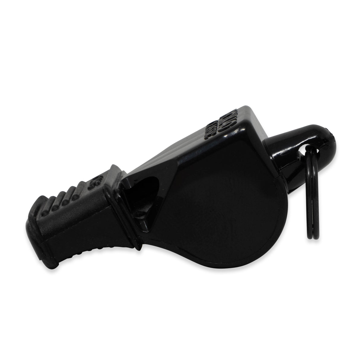 Fox 40 Classic CMG referee whistle in black, side view