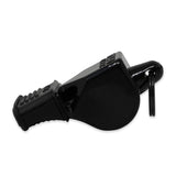 Fox 40 Classic CMG referee whistle in black, side view