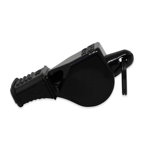 Fox 40 Classic CMG referee whistle in black, side view