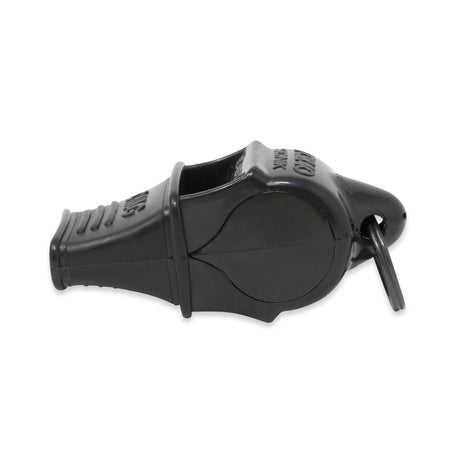 Fox 40 Sonik Blast CMG referee whistle in black, side view