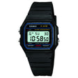 Casio F-91W black digital referee watch, front view