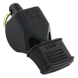 Fox 40 Classic CMG referee whistle in black with cushioned mouth grip