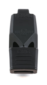Fox 40 Fuziun CMG referee whistle in black, front view