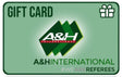 A&H International gift card, green with the A&H logo