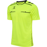 Hummel 2026 short-sleeve referee shirt in yellow, front view