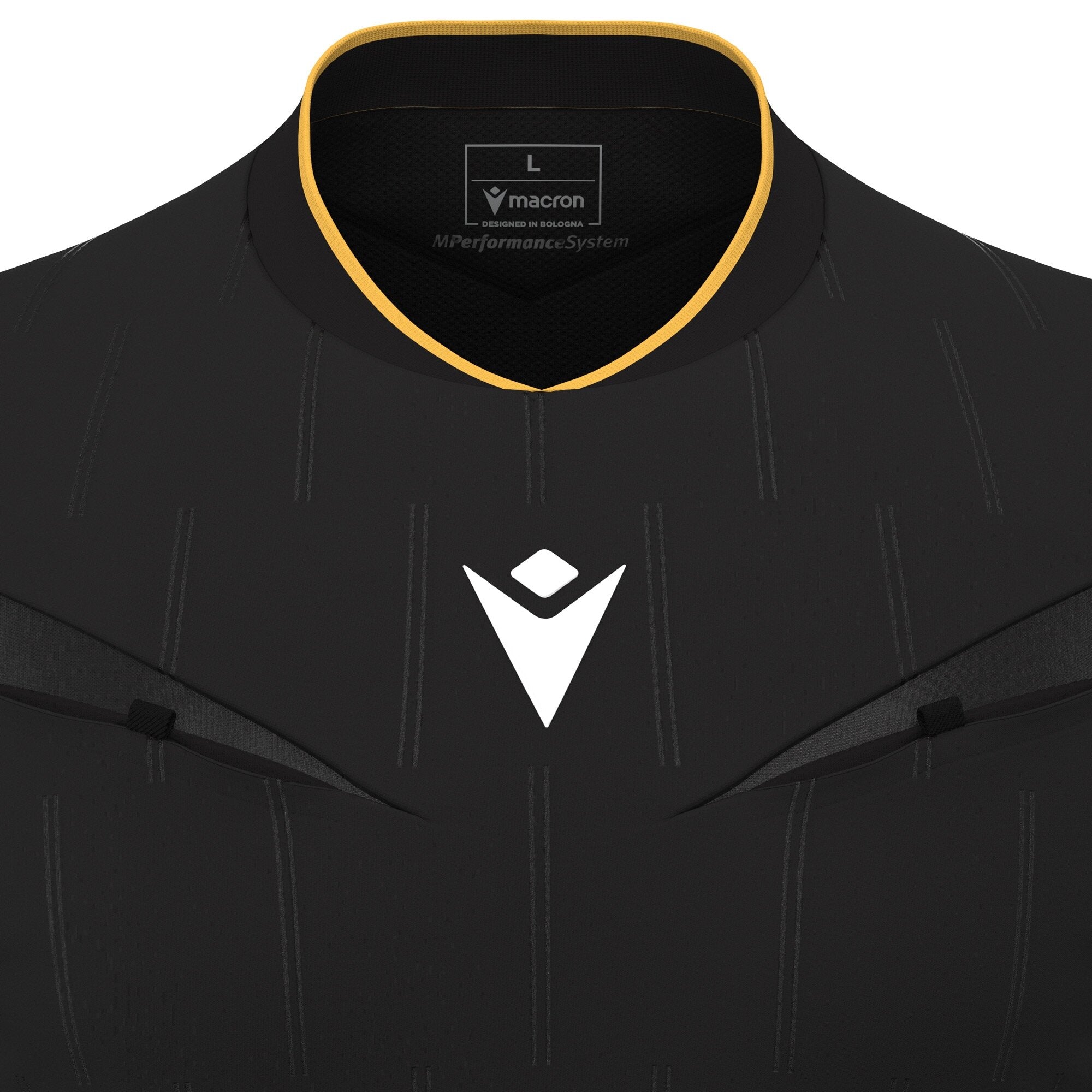 Macron Mendez Referee Shirt S/S Black