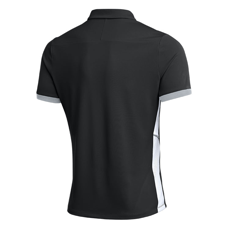 Nike black referee polo shirt, back view