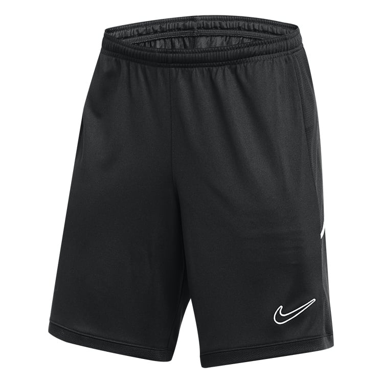 Nike black referee training shorts, front view