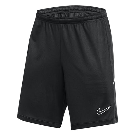 Nike black referee training shorts, front view